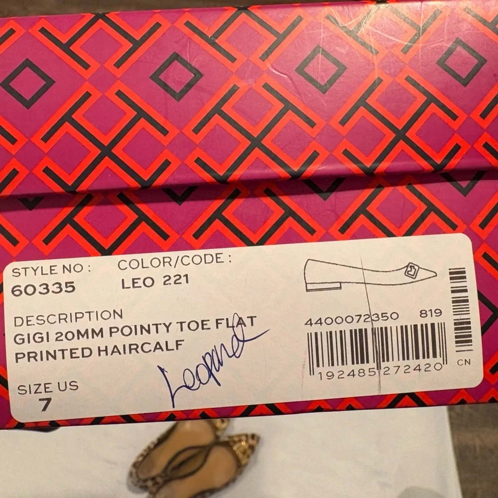 Tory Burch Leopard Pointed Toe
